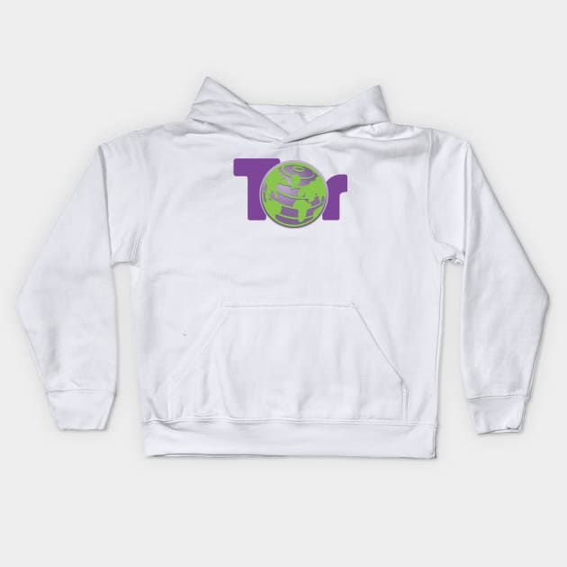 Tor Project Authentic - Web browser Kids Hoodie by mangobanana